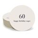 Large Number with Text Round Coasters Image 1 of 2